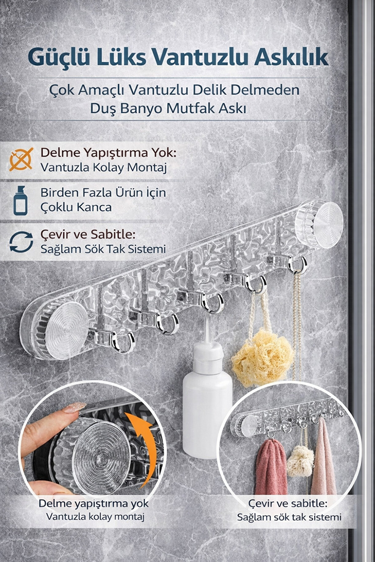 5 KOLLU VAKUMLU LÜKS ASKI